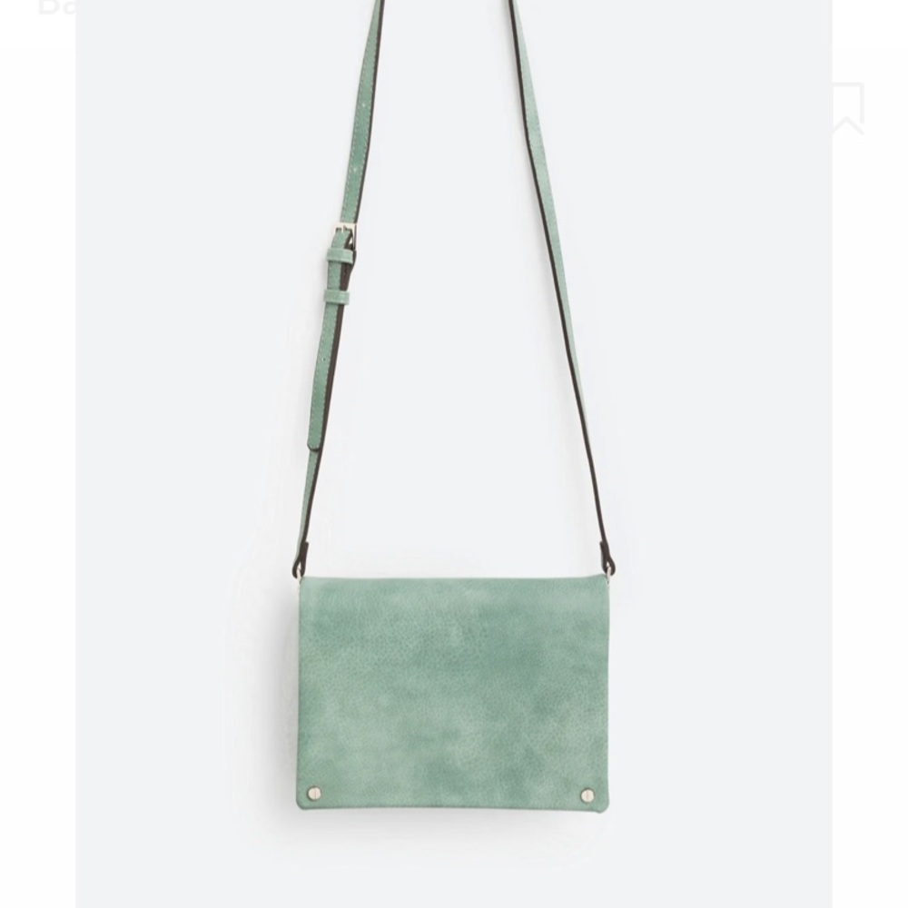 Brand new: Street level Demi Fold over Vegan Crossbody in Light Blue